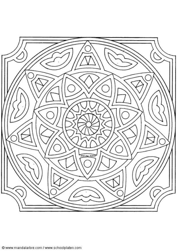 mandala-1502q Kleurplaat mandala-1502q