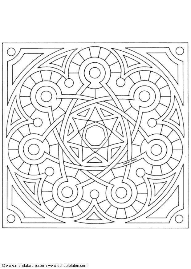 mandala-1502v Kleurplaat mandala-1502v