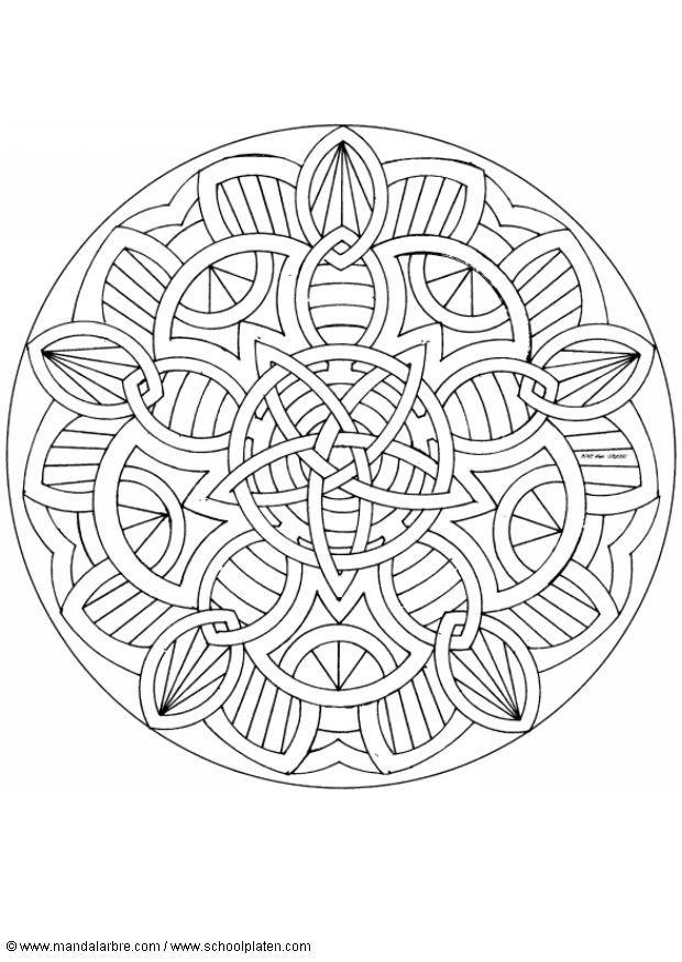 mandala-1602j Kleurplaat mandala-1602j