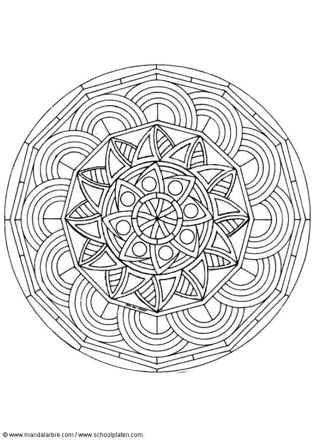 mandala-1602o Kleurplaat mandala-1602o
