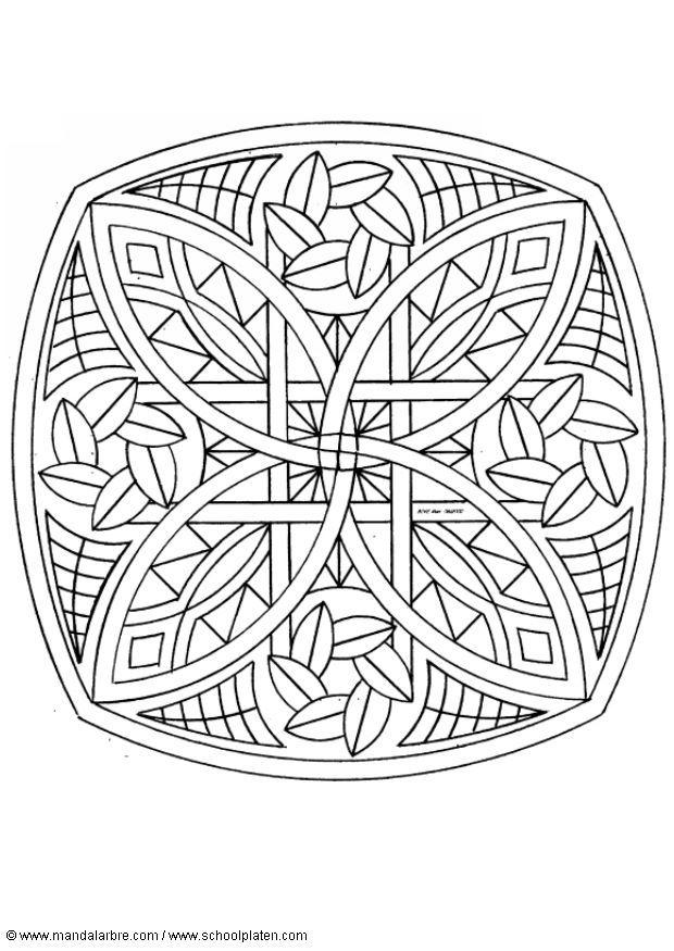 mandala-1702a Kleurplaat mandala-1702a