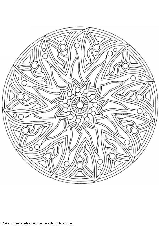 mandala-1702p Kleurplaat mandala-1702p
