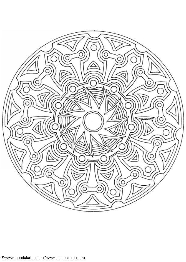 mandala-1702t Kleurplaat mandala-1702t