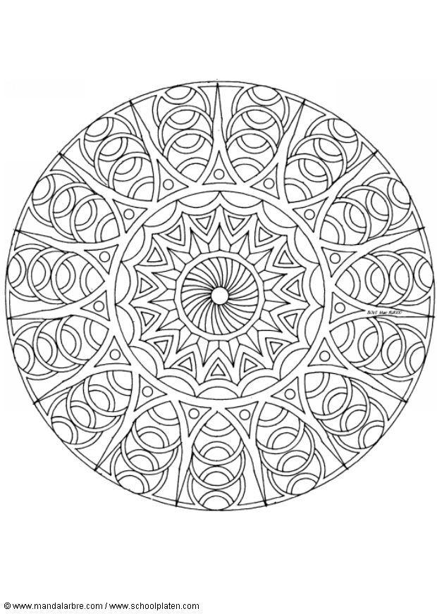 mandala-1702u Kleurplaat mandala-1702u
