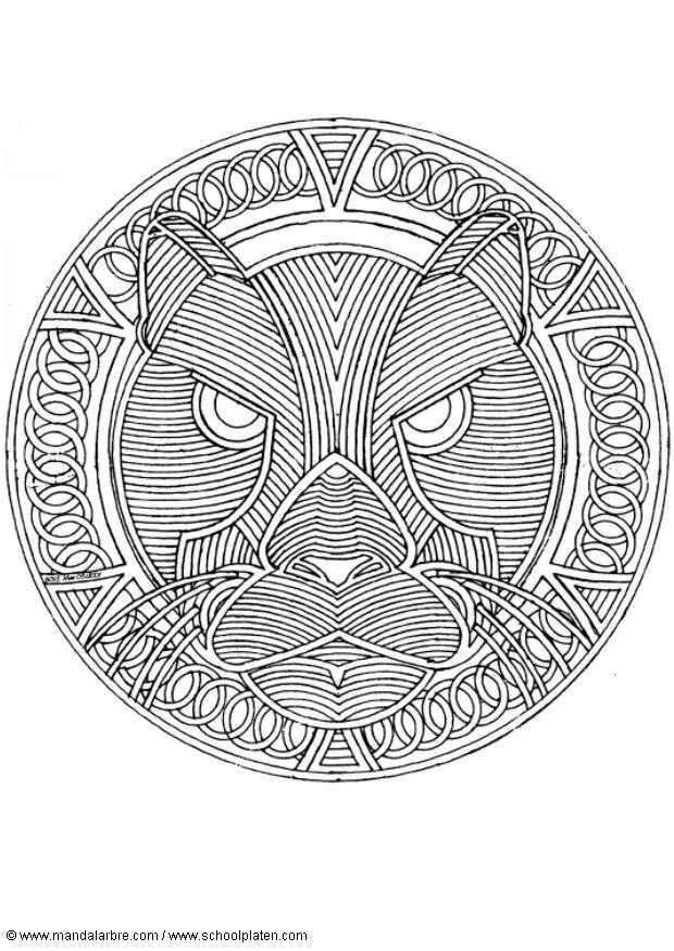 mandala-1802h Kleurplaat mandala-1802h