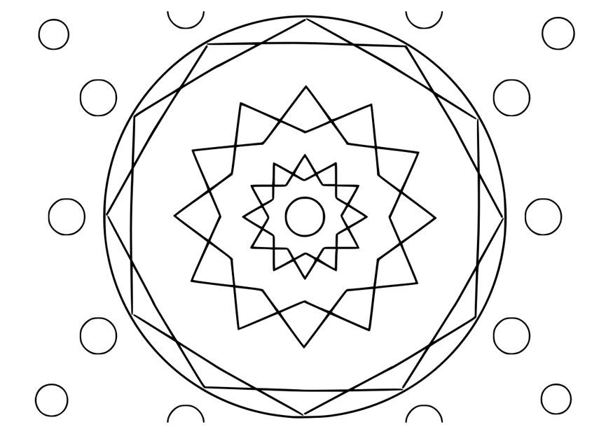 mandala 22 Kleurplaat mandala 22