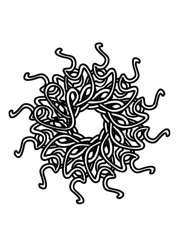 mandala Kleurplaat mandala