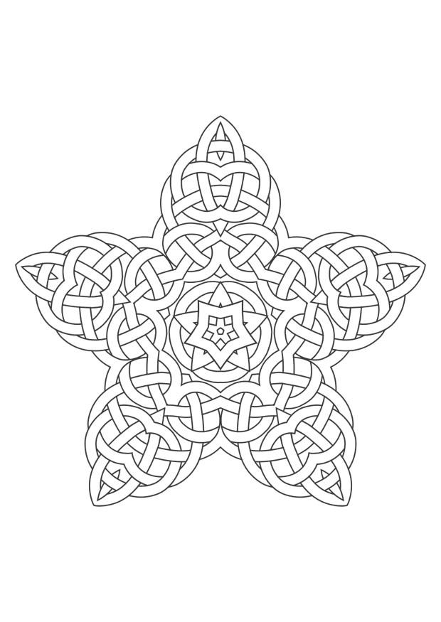 mandala Kleurplaat mandala