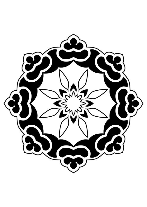 mandala Kleurplaat mandala