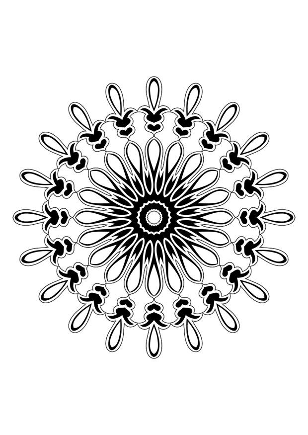 mandala Kleurplaat mandala