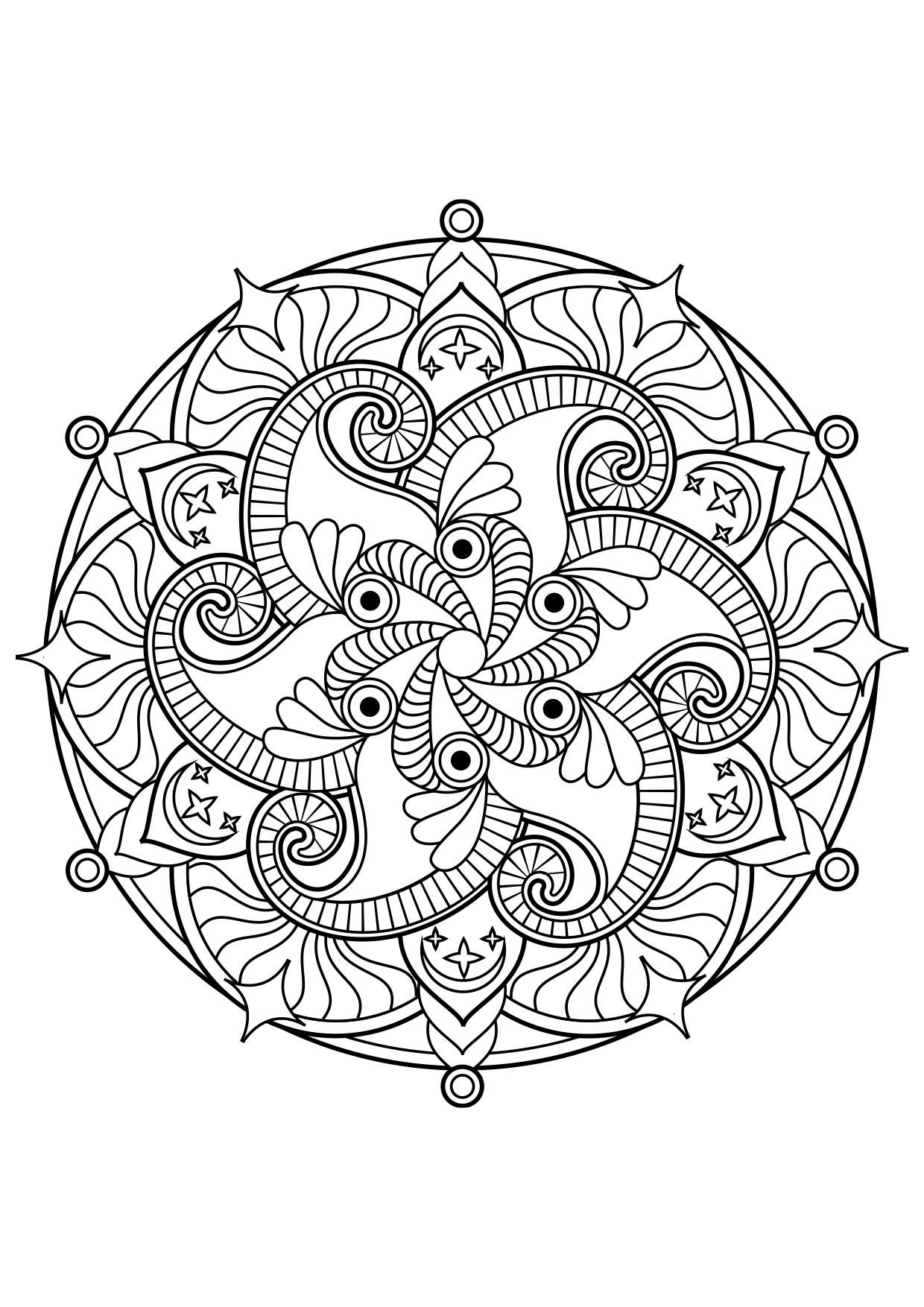 mandala Kleurplaat mandala
