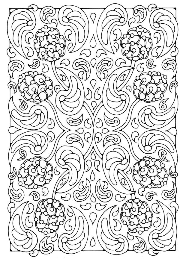 Kleurplaat mandala a08