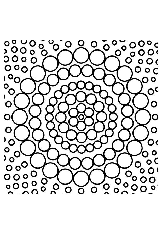 Kleurplaat mandala19
