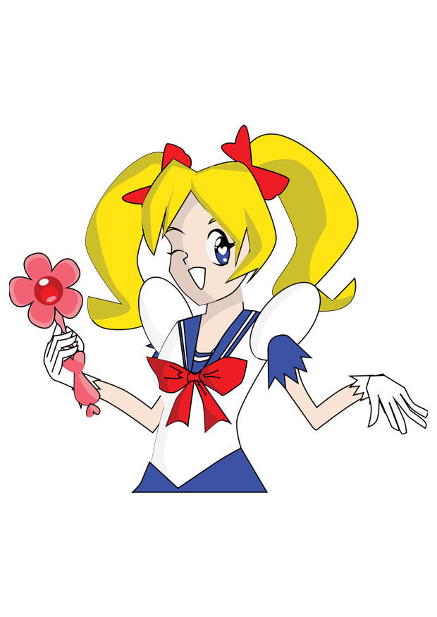 manga meisje Afbeelding manga meisje