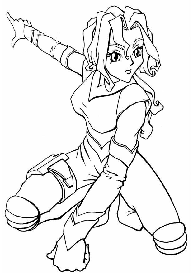 manga spacegirl Kleurplaat manga spacegirl