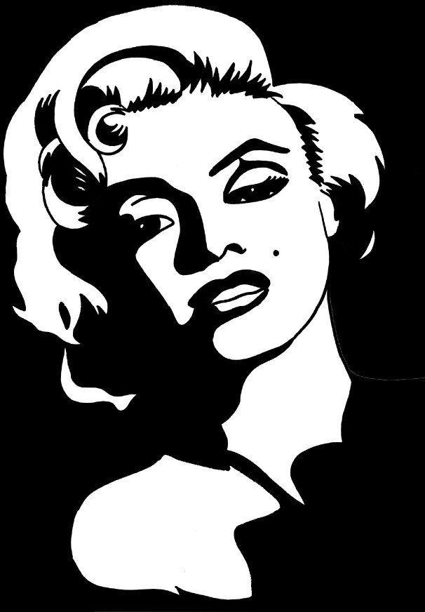 marilyn monroe Kleurplaat marilyn monroe