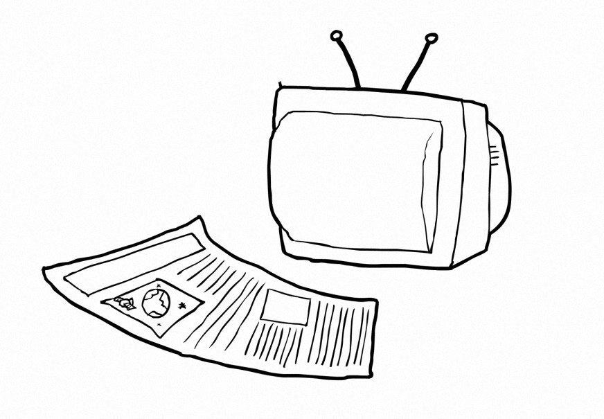 media Kleurplaat media