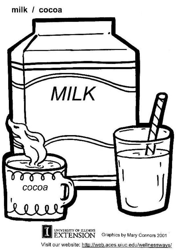 melk Kleurplaat melk
