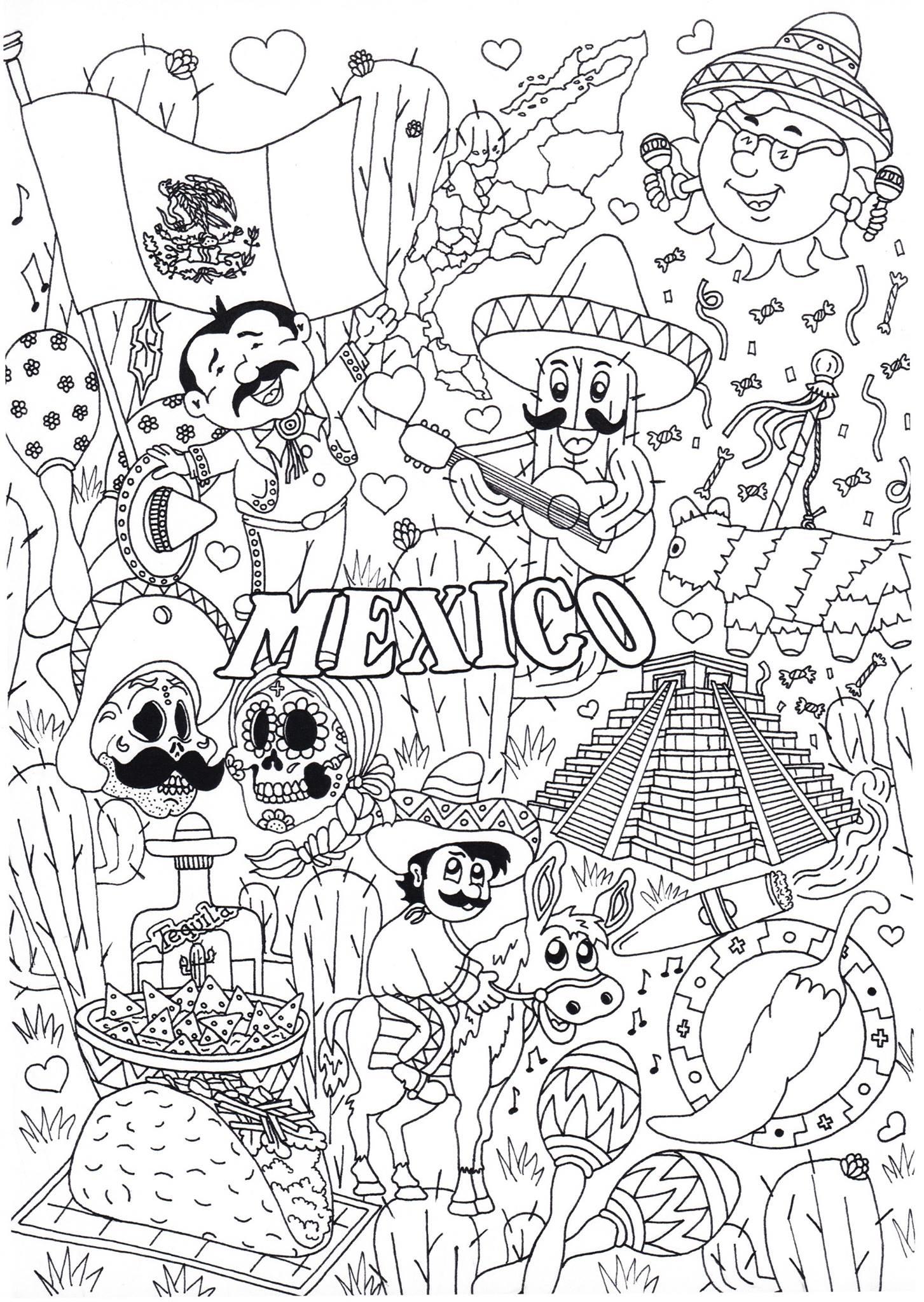 mexico Kleurplaat mexico