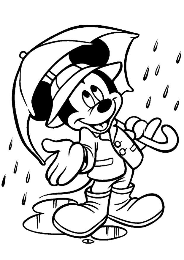 mickey mouse Kleurplaat mickey mouse
