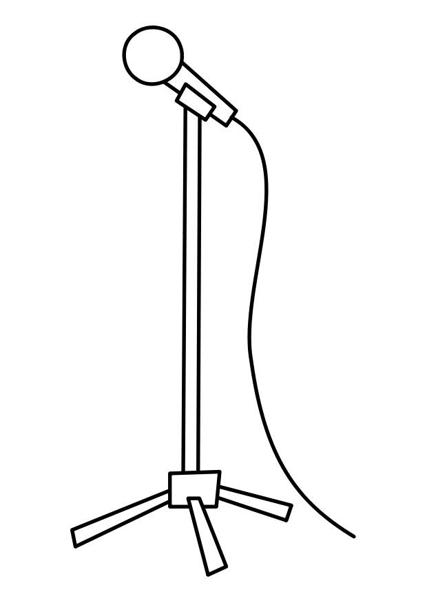 microfoon Kleurplaat microfoon