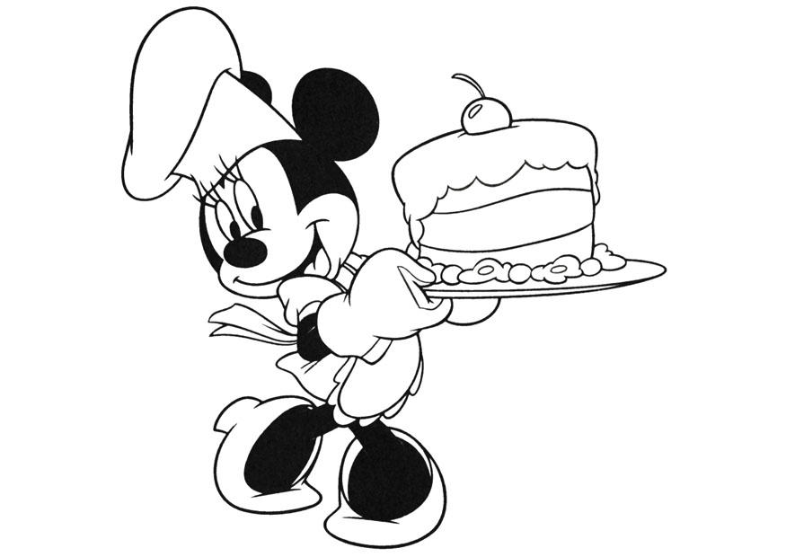 minnie mouse Kleurplaat minnie mouse