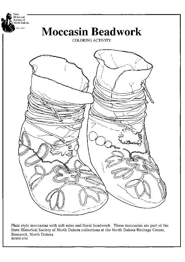moccasin Kleurplaat moccasin