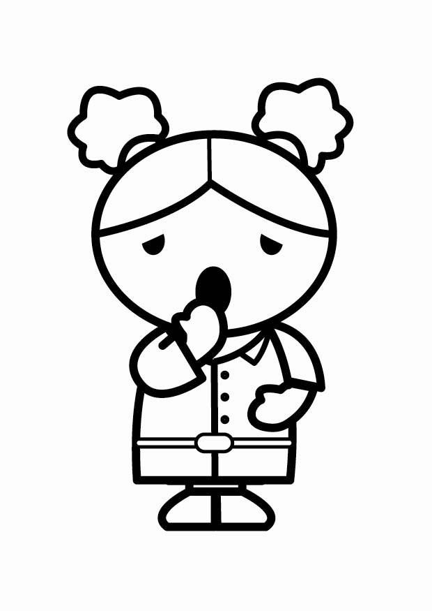 moe Kleurplaat moe