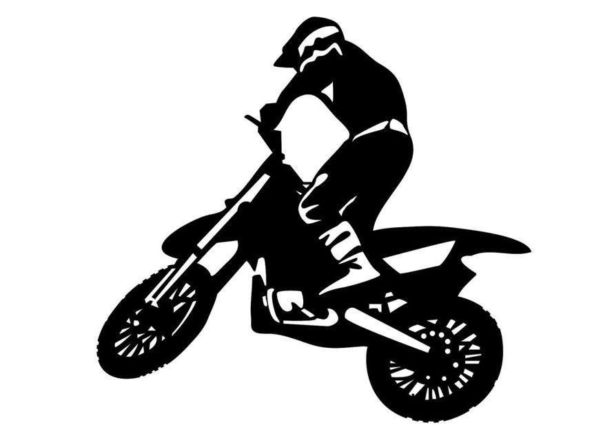motorcross Kleurplaat motorcross