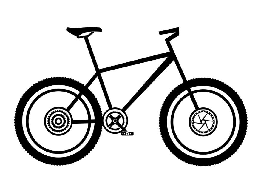 mountainbike Kleurplaat mountainbike