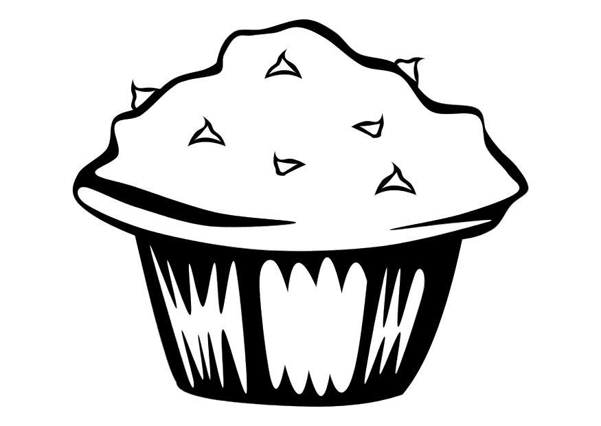 muffin Kleurplaat muffin