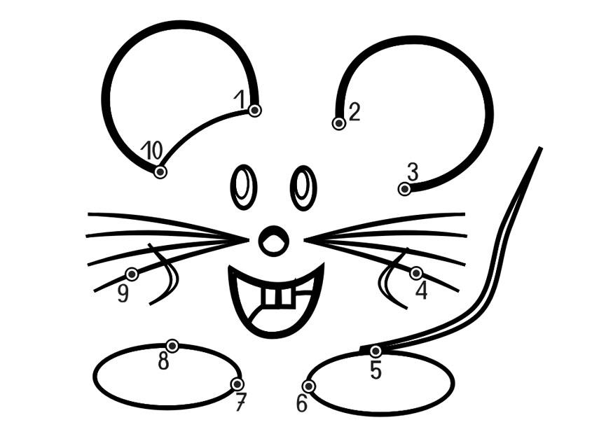 muis Kleurplaat muis