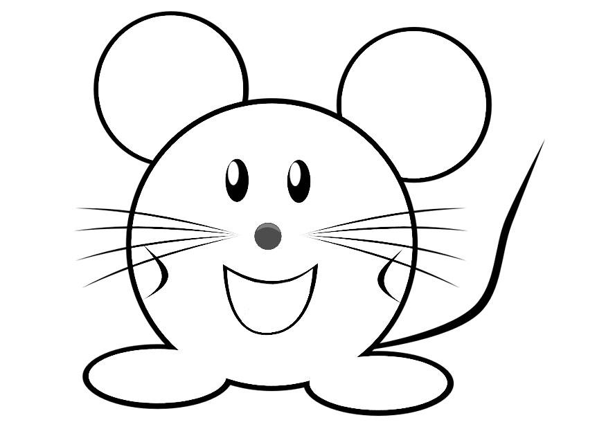 muis Kleurplaat muis
