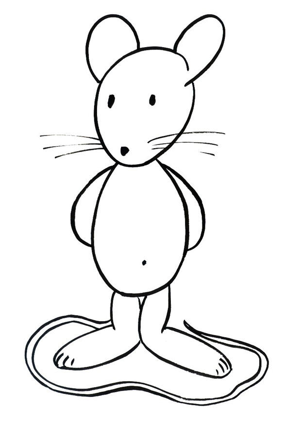 transi, de muis Kleurplaat transi, de muis