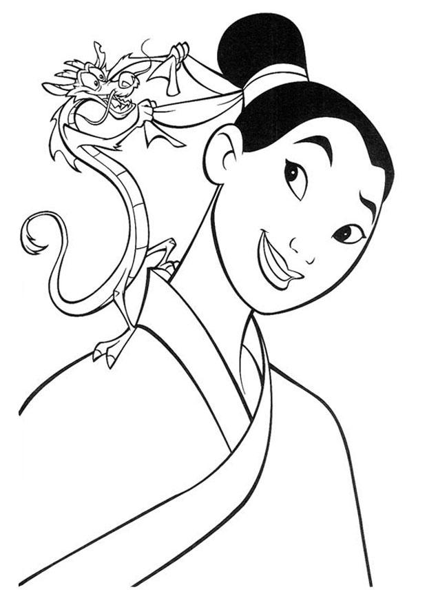 mulan Kleurplaat mulan