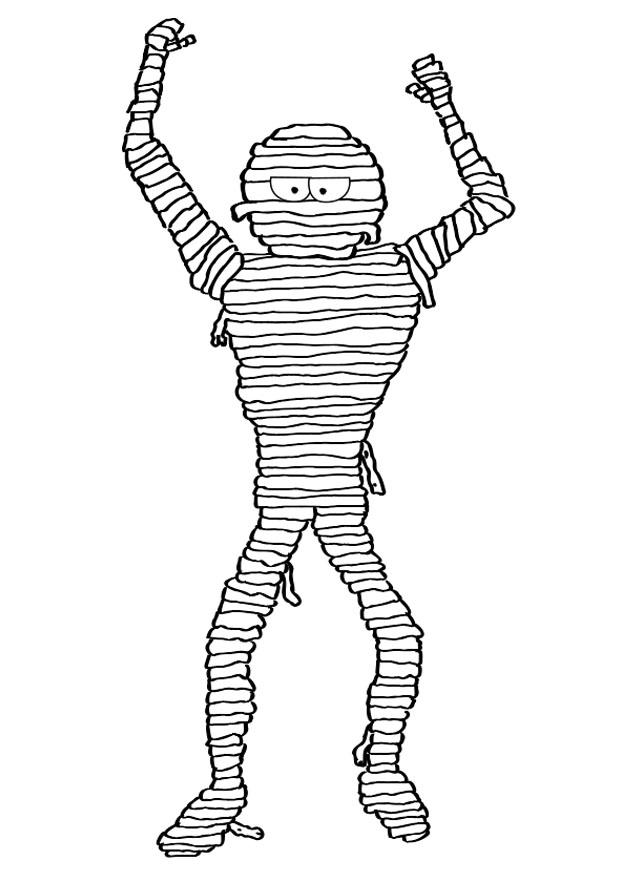 mummie Kleurplaat mummie