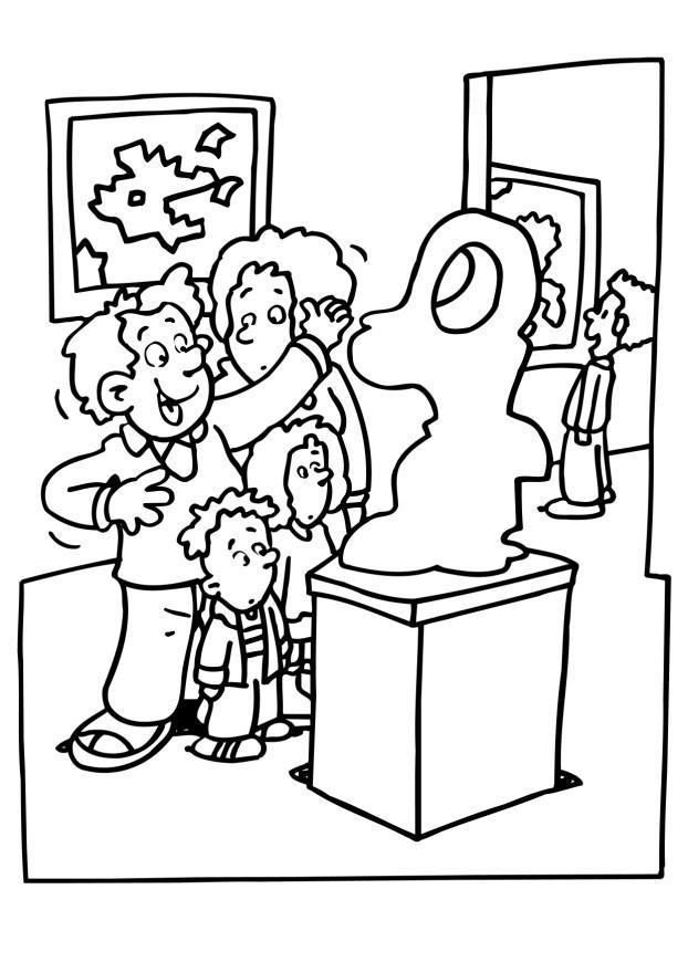 museum Kleurplaat museum