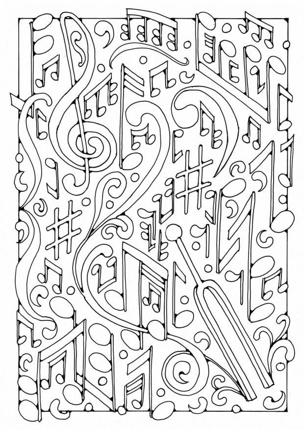 muziek Kleurplaat muziek
