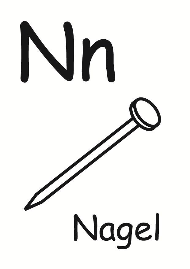 n Kleurplaat n