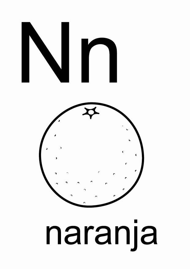 n Kleurplaat n