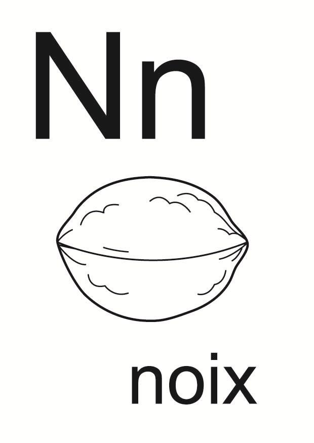 n Kleurplaat n