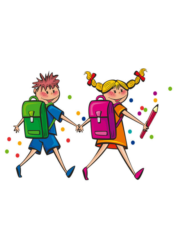 naar school Afbeelding naar school
