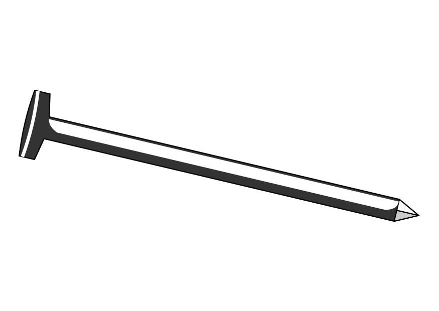 nagel Kleurplaat nagel
