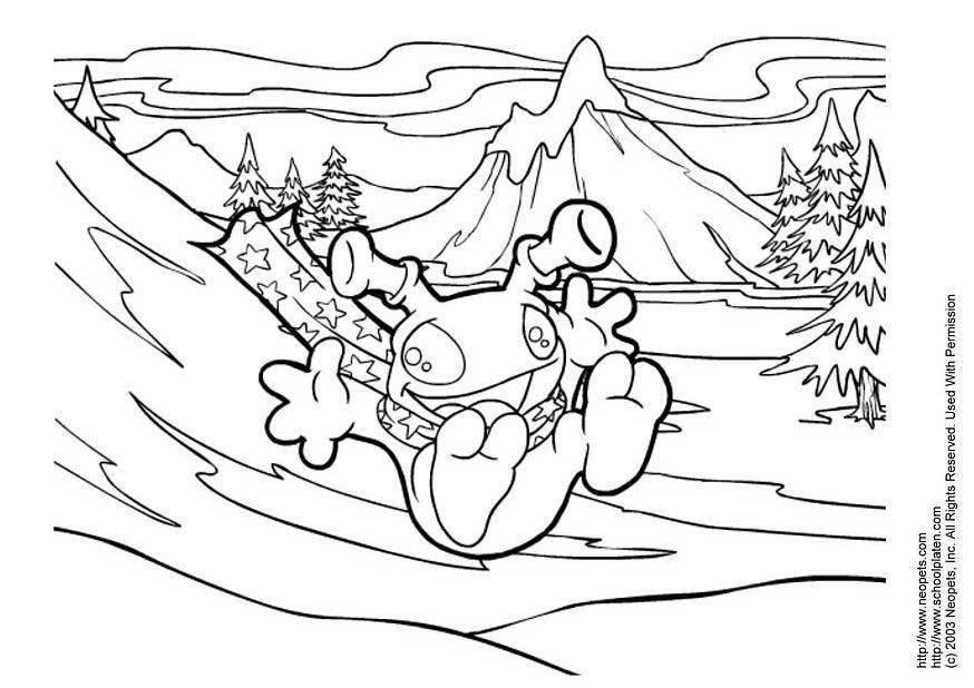 neopets Kleurplaat neopets