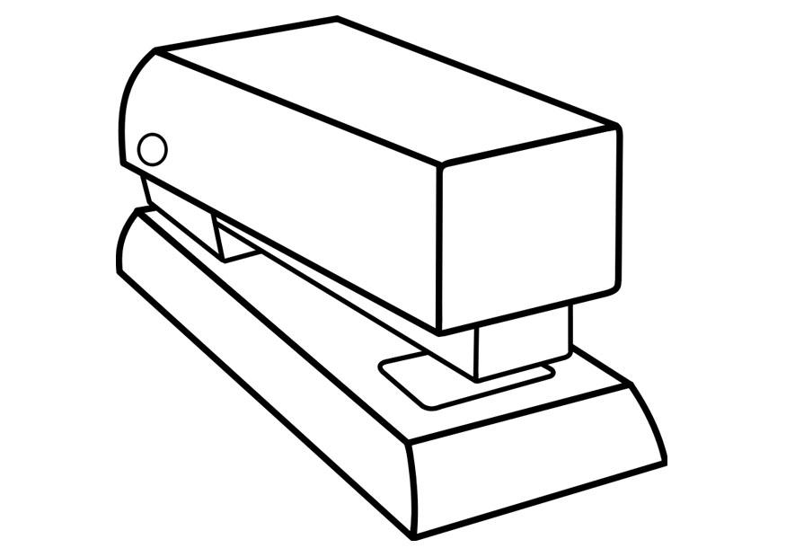 nietmachine Kleurplaat nietmachine