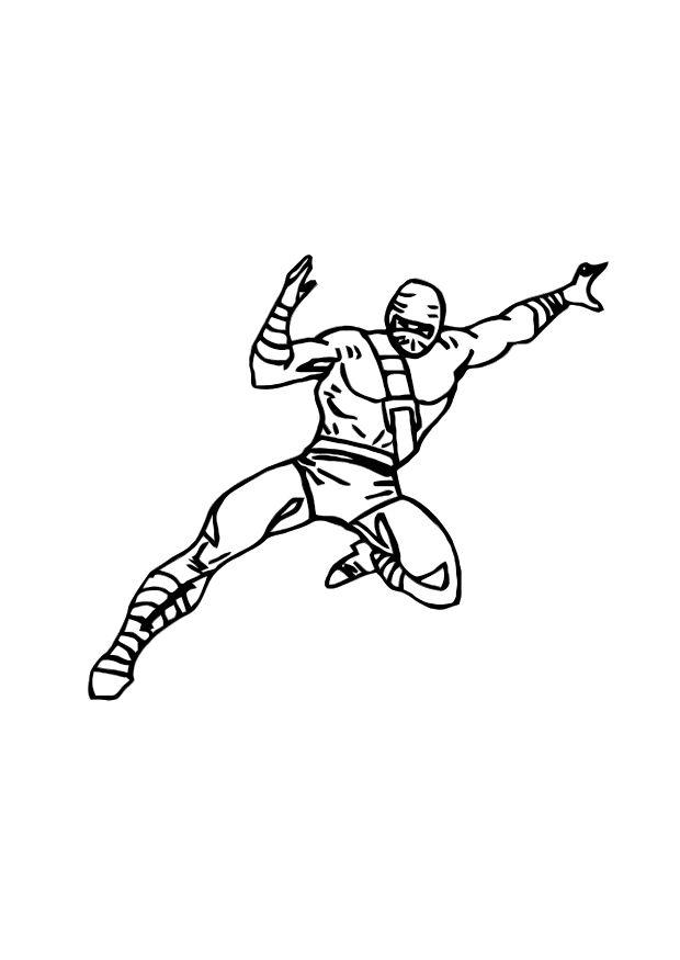 ninja Kleurplaat ninja