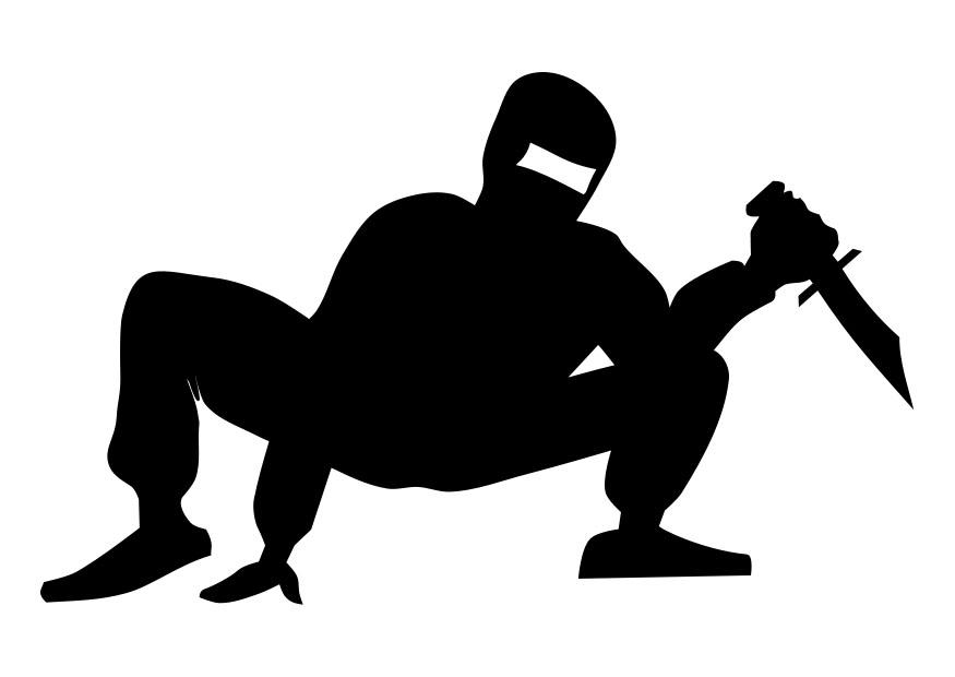 ninja Kleurplaat ninja