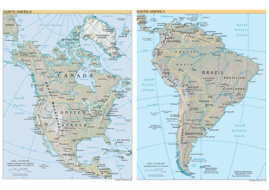 Afbeelding noord- en zuid amerika
