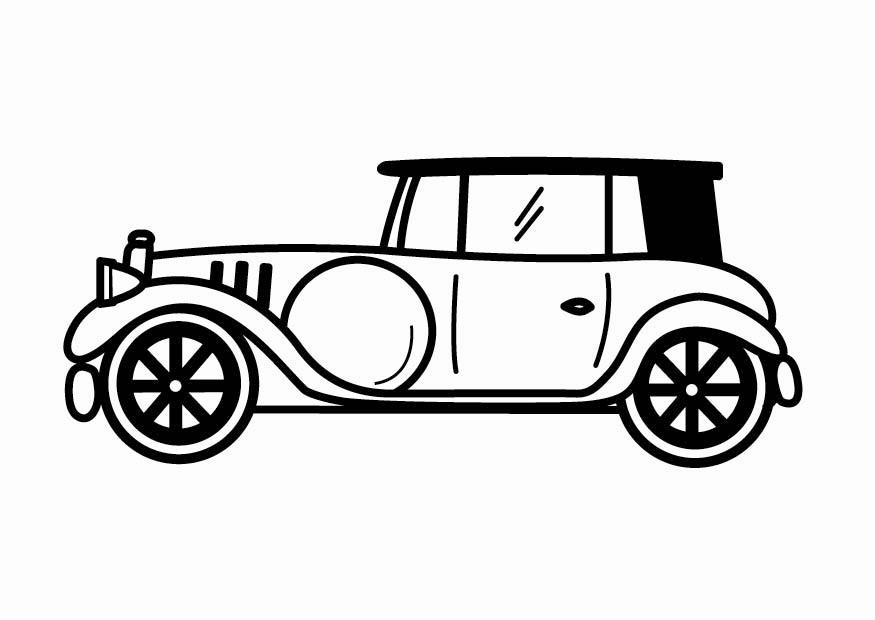 oldtimer Kleurplaat oldtimer