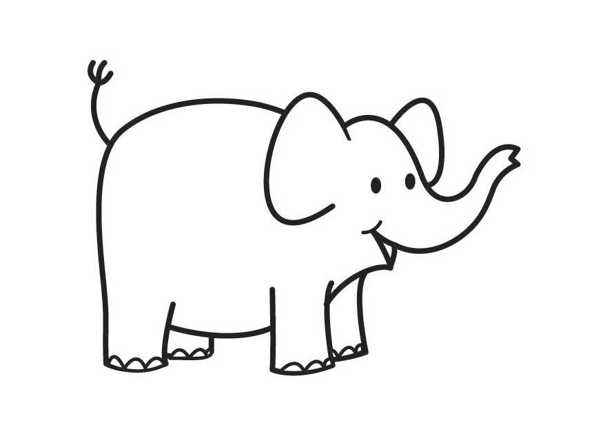 olifant Kleurplaat olifant
